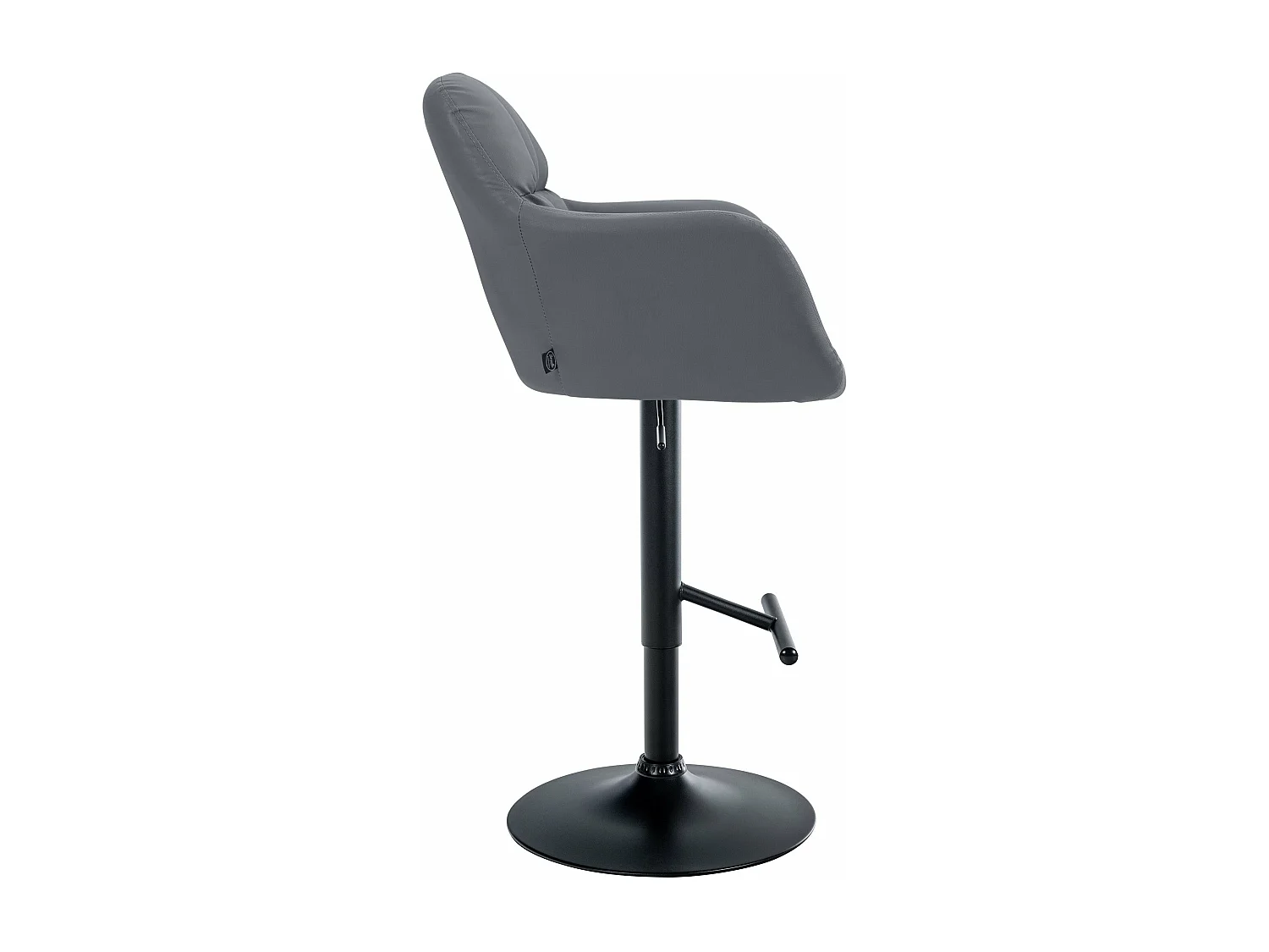 Tabouret de bar chaise métal grise 57 x 59 x 97 cm 10_0005262