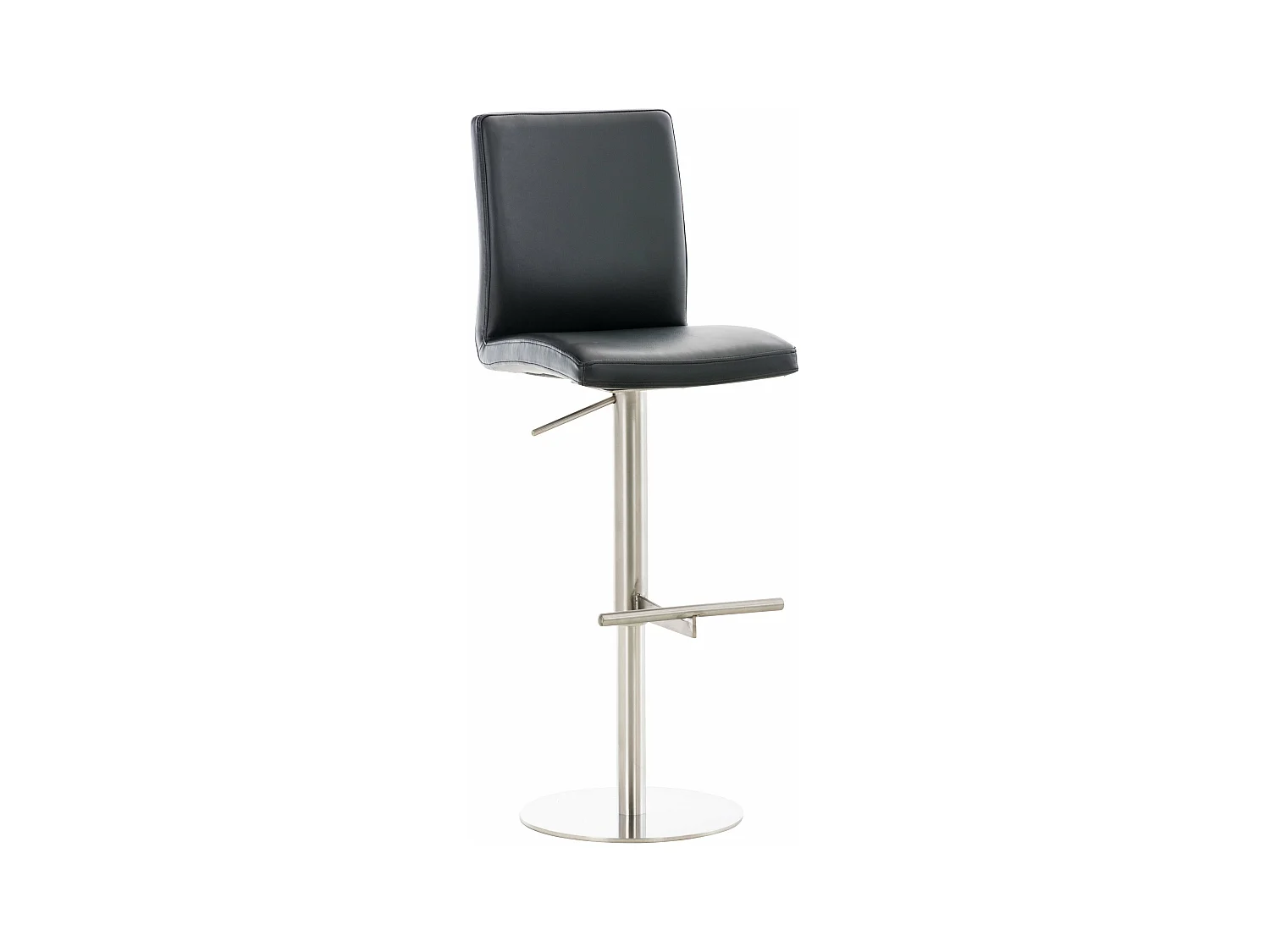 Tabouret de bar x1 métal argentée 40 x 49 x 93 cm 10_0004561