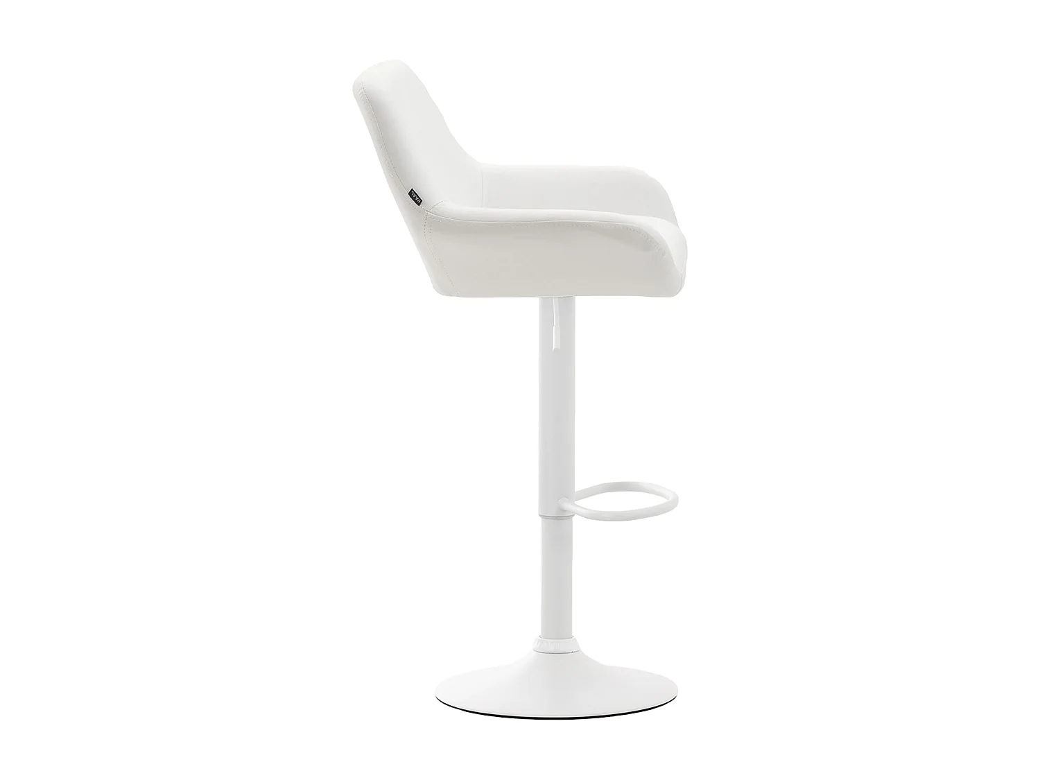 Lot de 2 tabourets métal blanche 51 x 52 x 89 cm 10_0004027