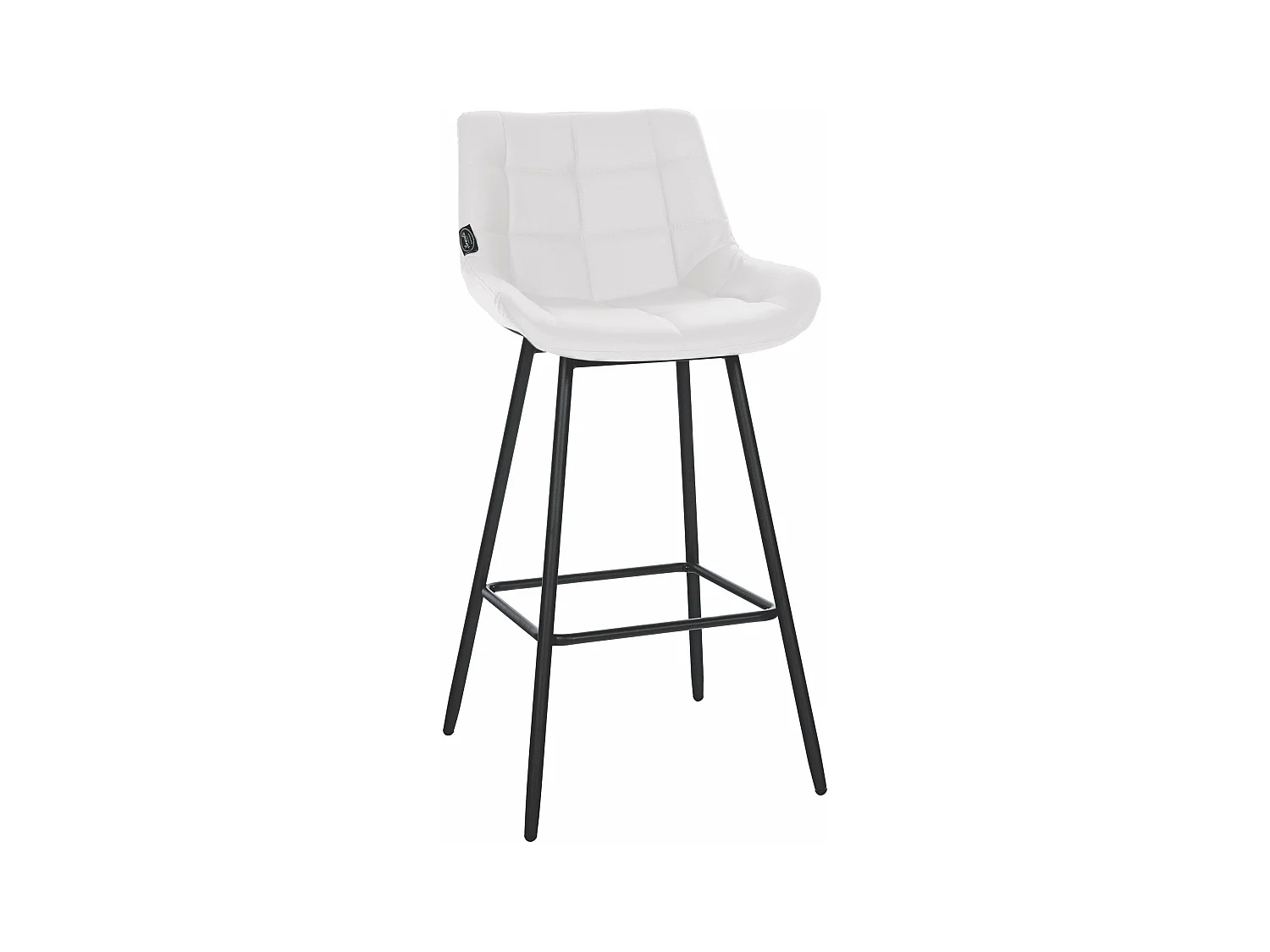 Tabouret de bar x1 métal blanche 49 x 56 x 104 cm 10_0005459