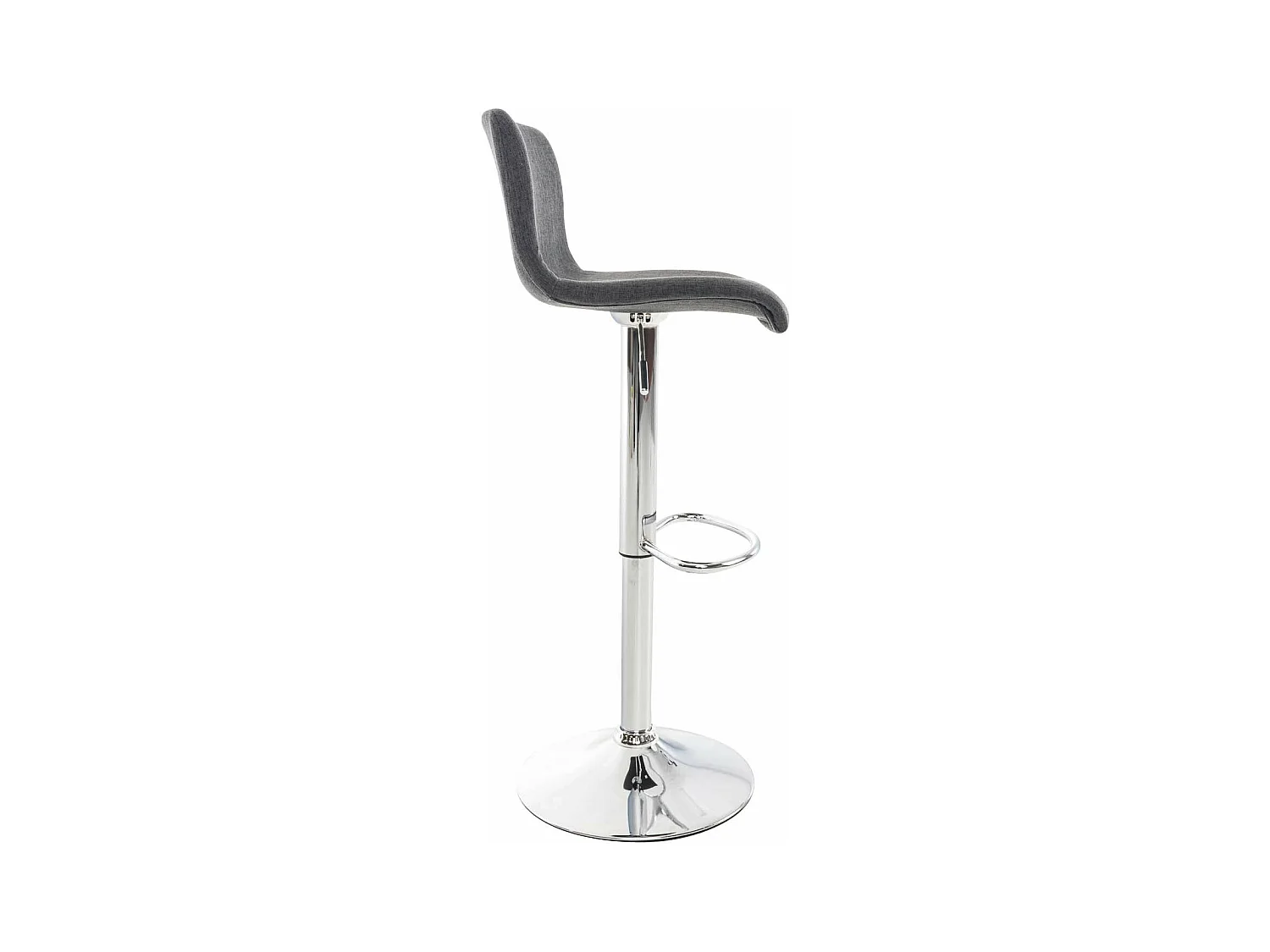 Set de 2 tabourets métal grise 39 x 36 x 84 cm 10_0004206