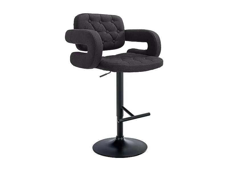 Tabouret de bar x1 métal argentée 62 x 55 x 103 cm 10_0004795