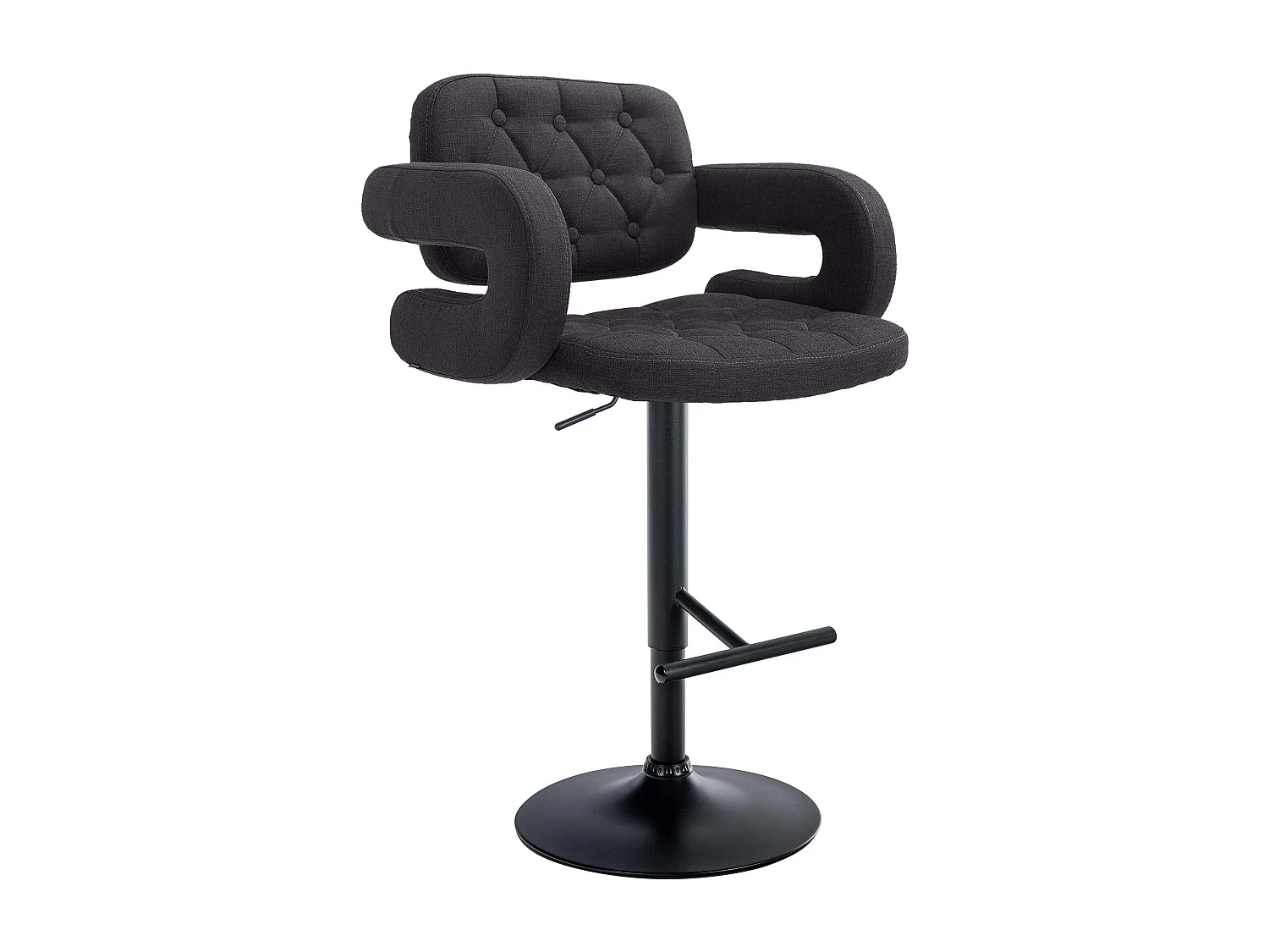 Tabouret de bar x1 métal argentée 62 x 55 x 103 cm 10_0004795