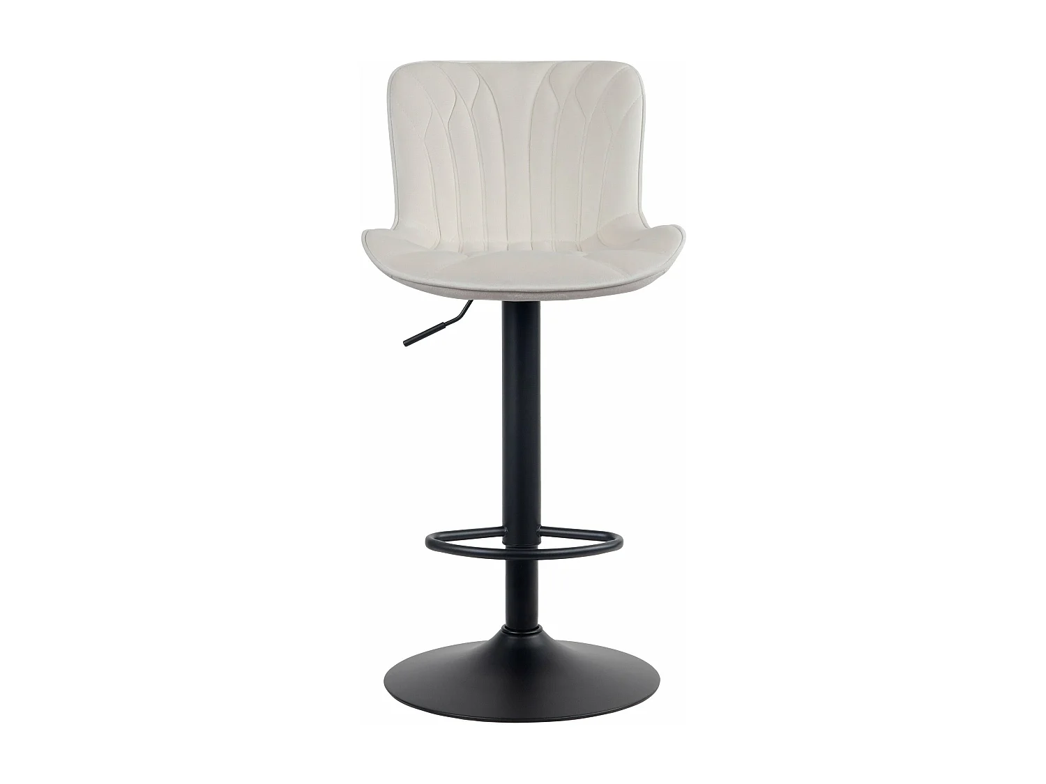 Tabouret de bar chaise métal crème 48 x 54 x 83 cm 10_0005170