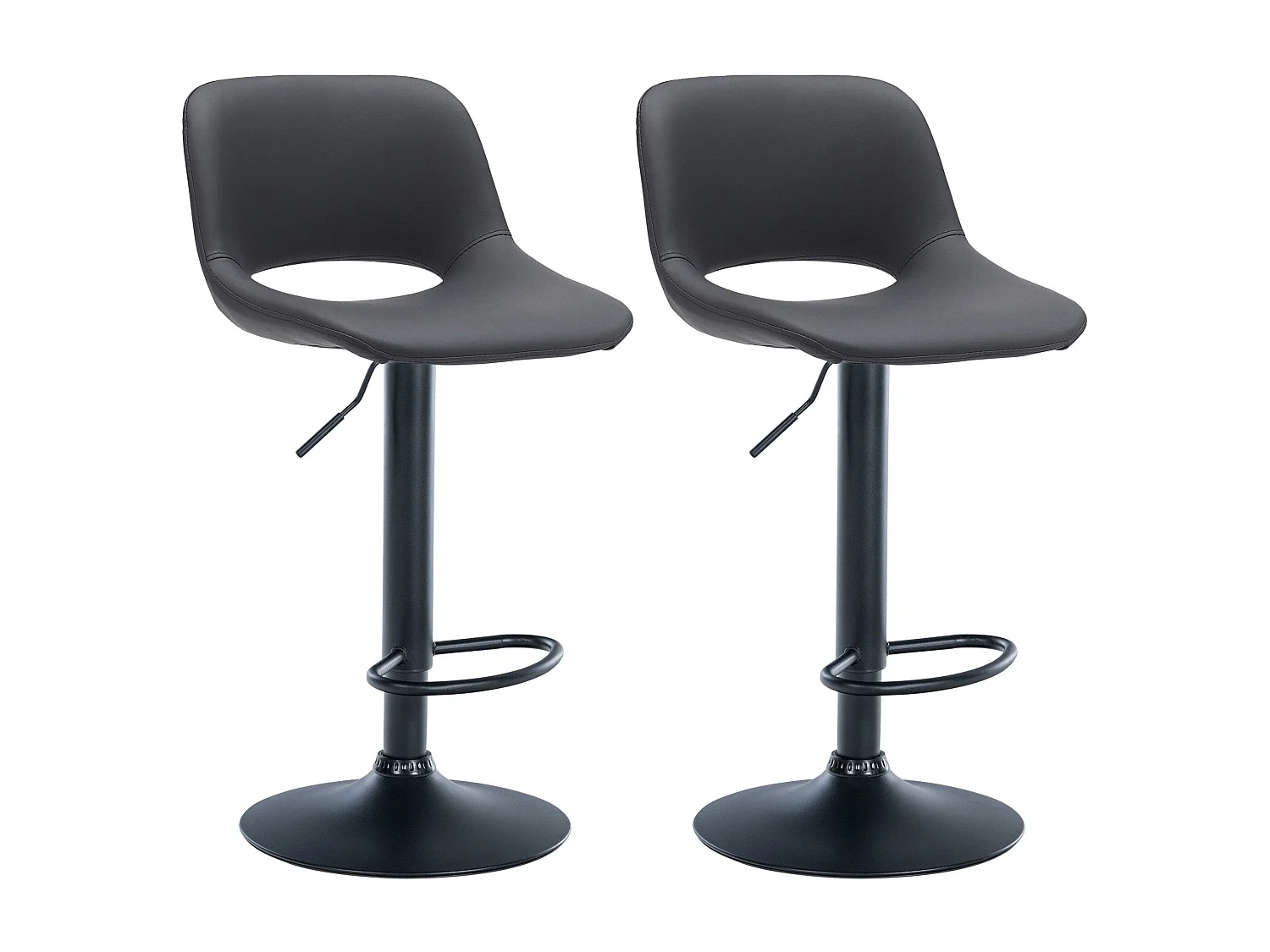 Tabourets de bar chaises métal argentée 42 x 46 x 86 cm 10_0004066