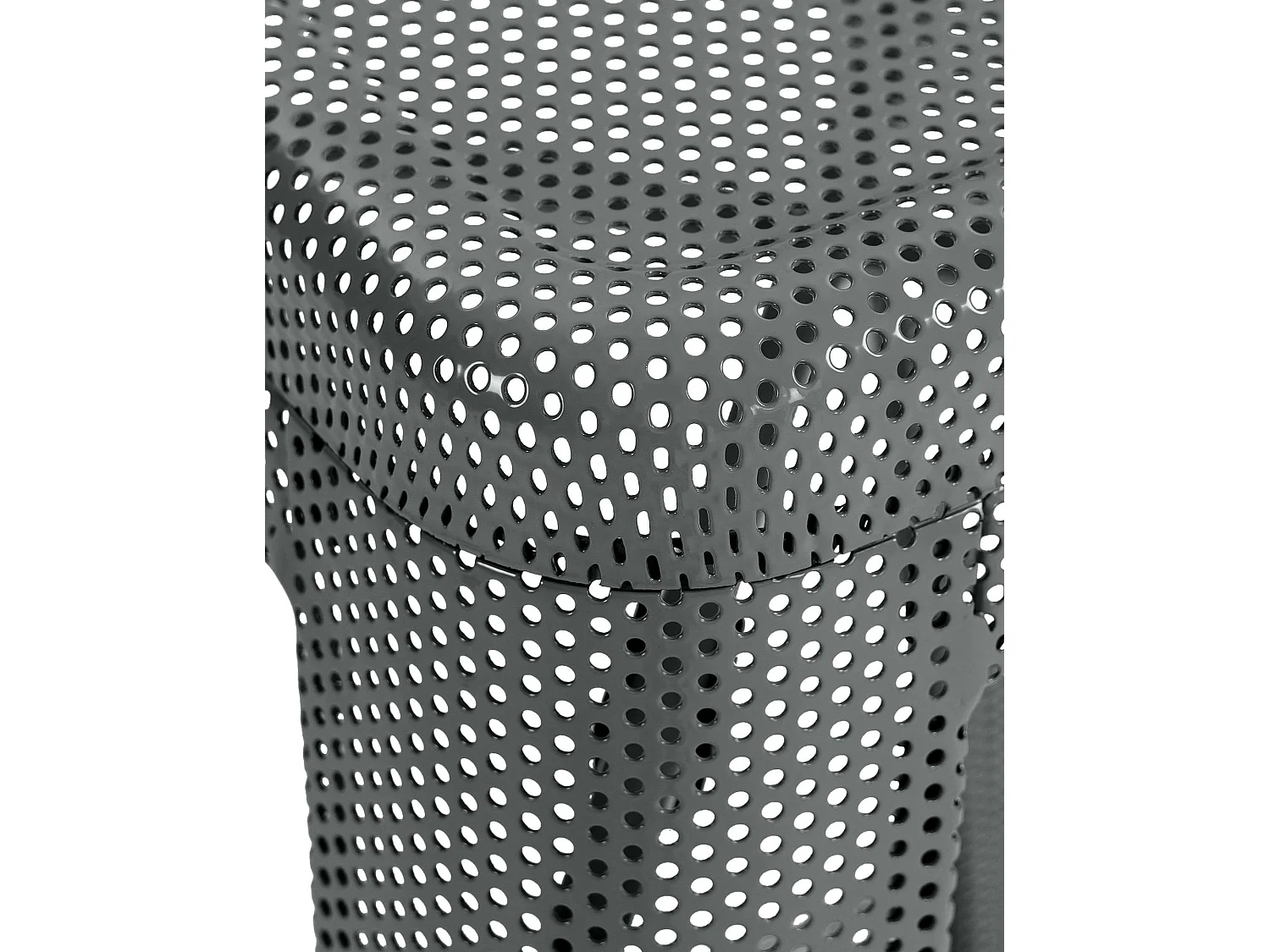 Set de 4 tabourets métal grise 43 x 43 x 77 cm 10_0004511