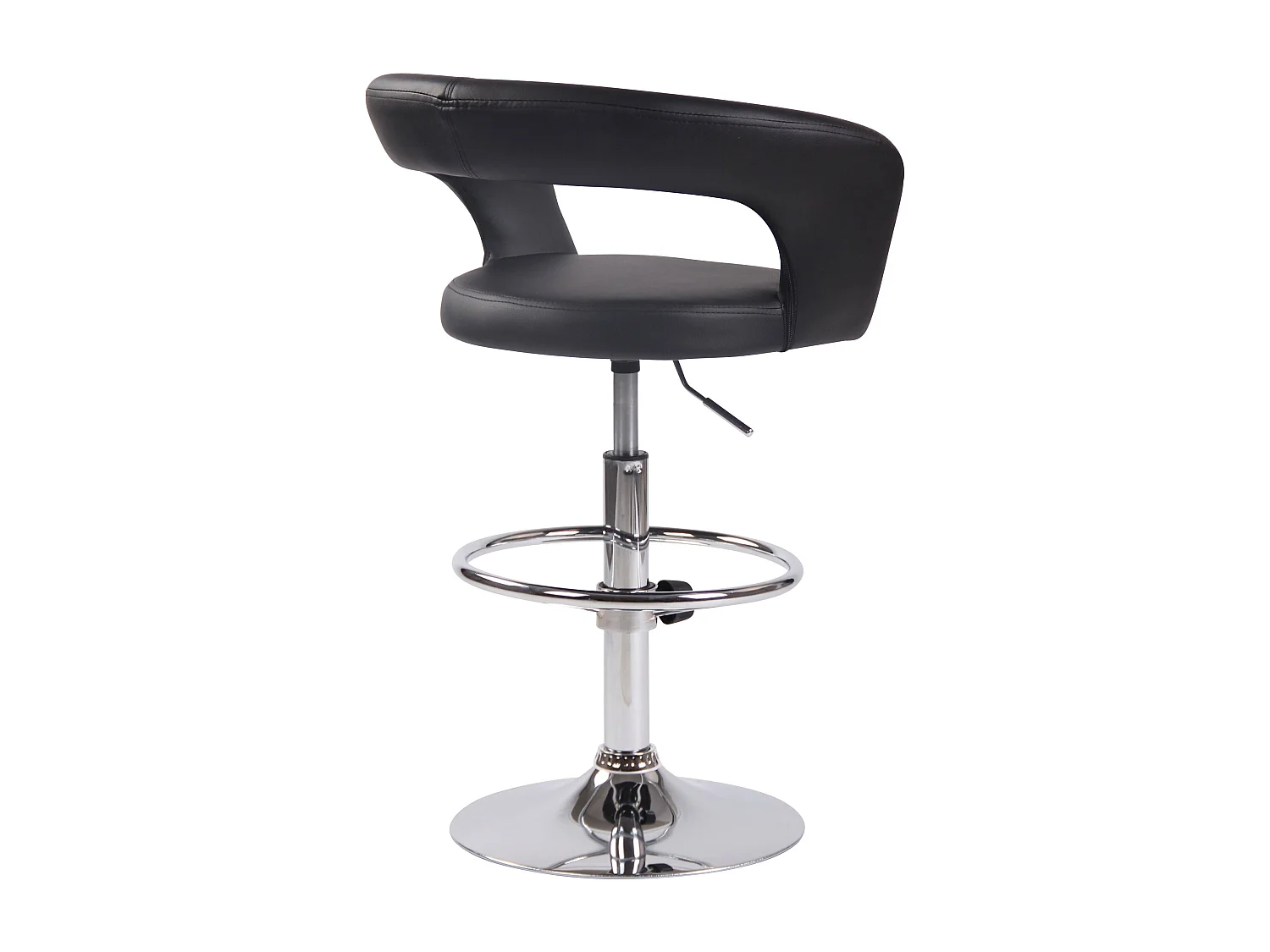 Lot de 2 tabourets métal argentée 58 x 47 x 82 cm 10_0004215