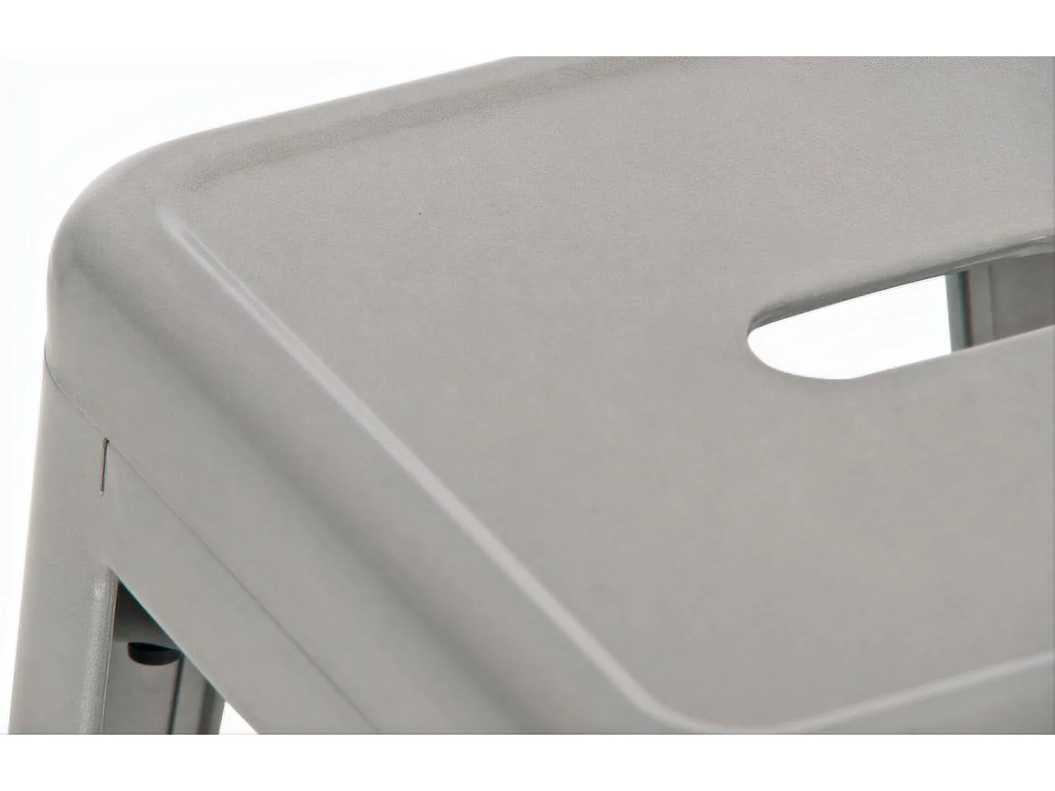 Tabouret de bar x1 métal argenté 43 x 43 x 77 cm 10_0005005