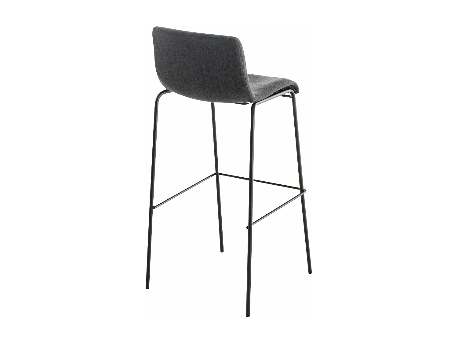 Tabouret de bar x1 métal grise 43 x 48 x 100 cm 10_0004955