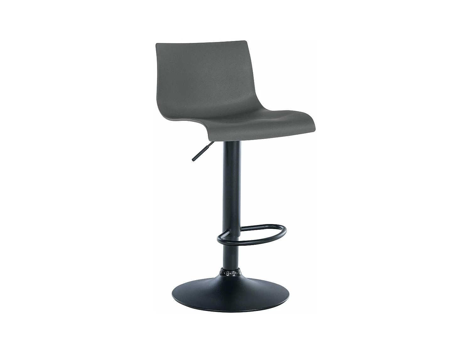 Tabouret de bar x1 métal grise 39 x 36 x 84 cm 10_0004550
