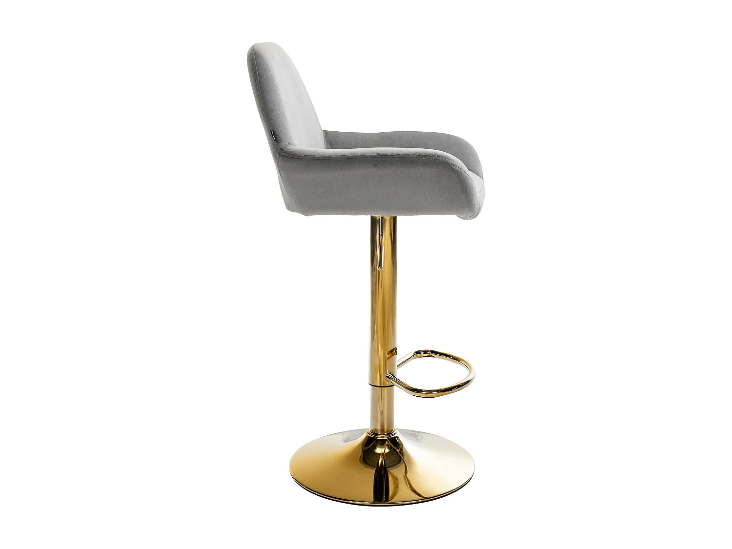 Tabouret de bar x1 métal grise 51 x 52 x 89 cm 10_0004542