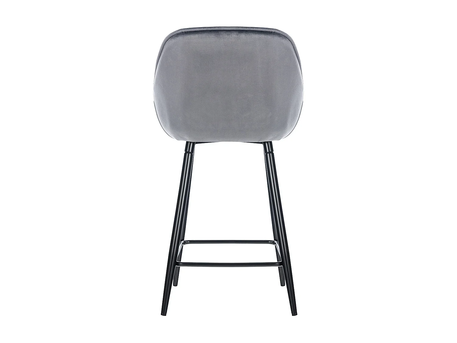 Tabouret de bar chaise métal grise 54 x 57.5 x 93.5 cm 10_0004895