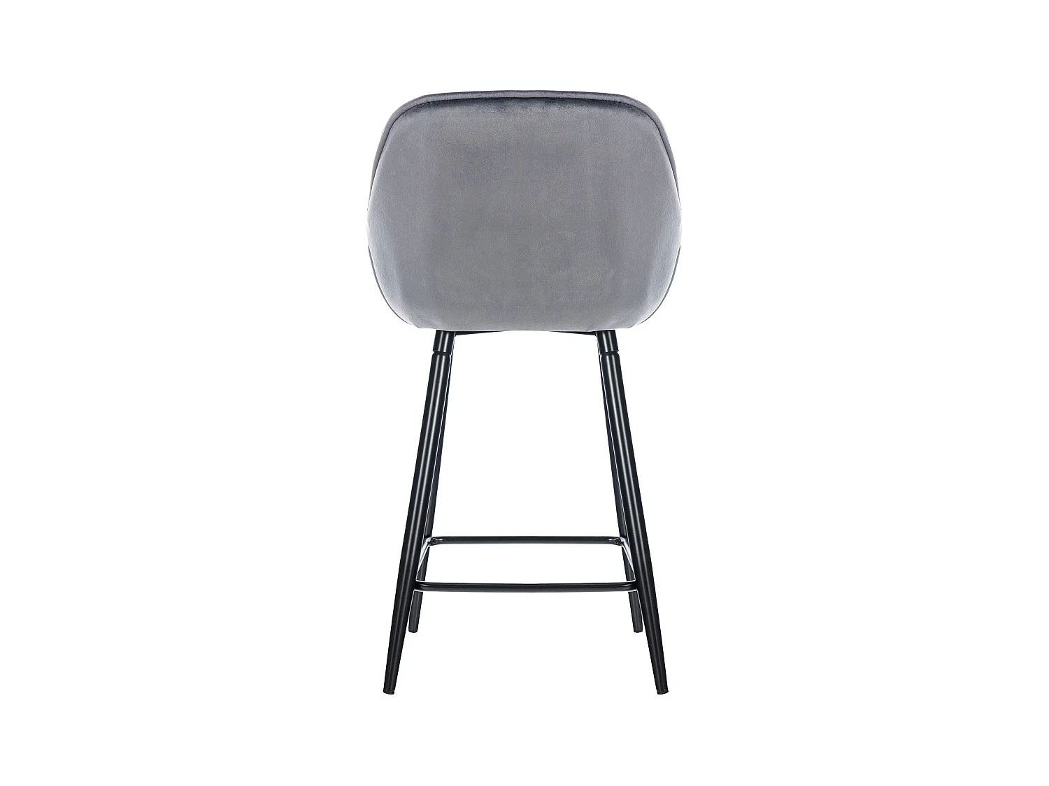 Tabouret de bar chaise métal grise 54 x 57.5 x 93.5 cm 10_0004895