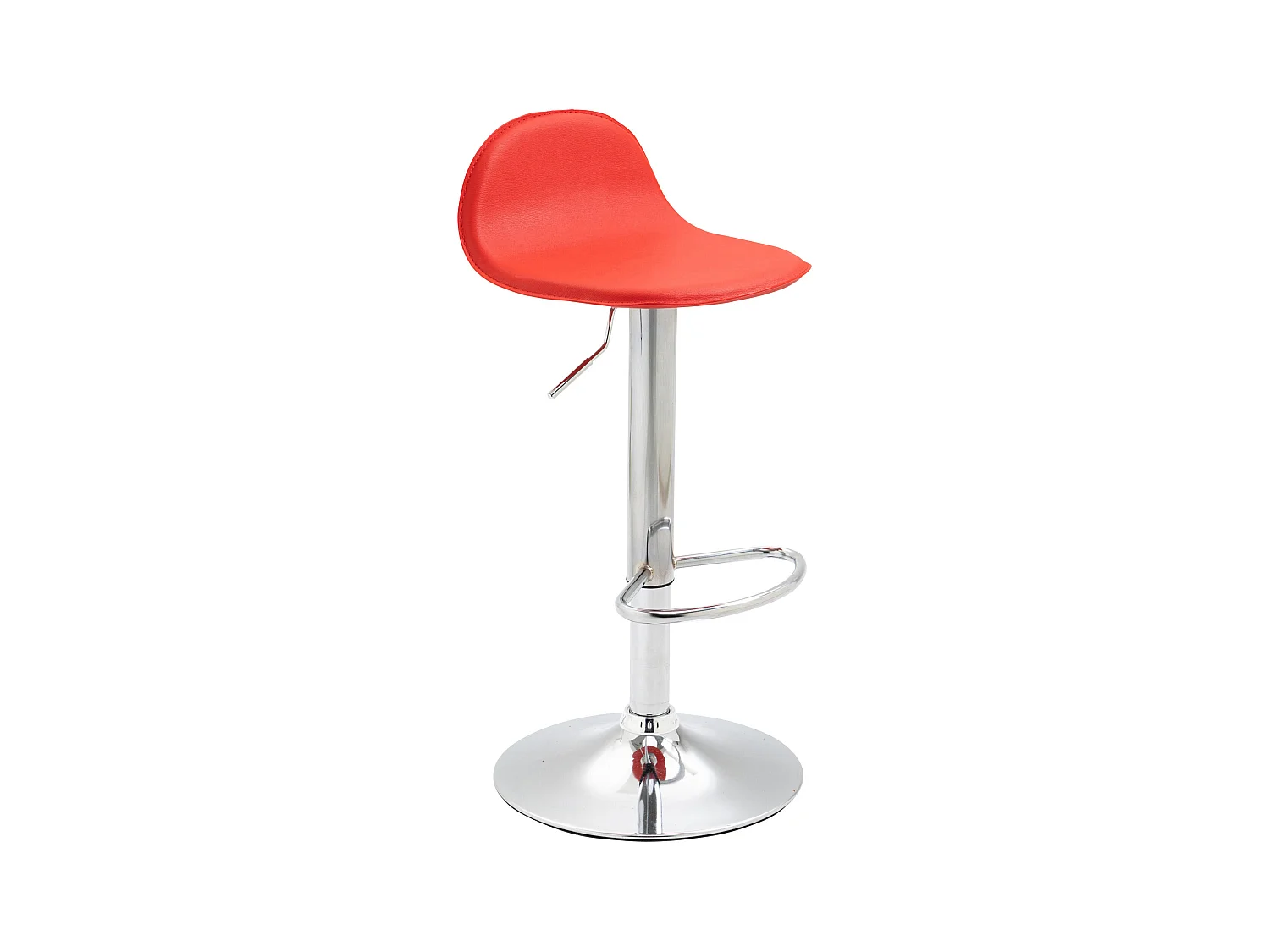 Lot de 2 tabourets métal argentée 39 x 41 x 94 cm 10_0004259