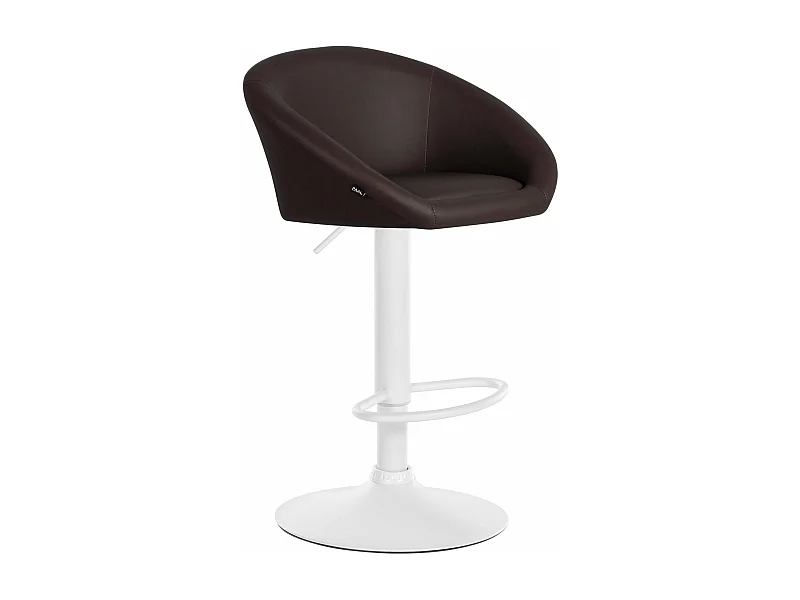 Tabouret de bar assise métal blanche 55 x 51 x 86 cm 10_0004770