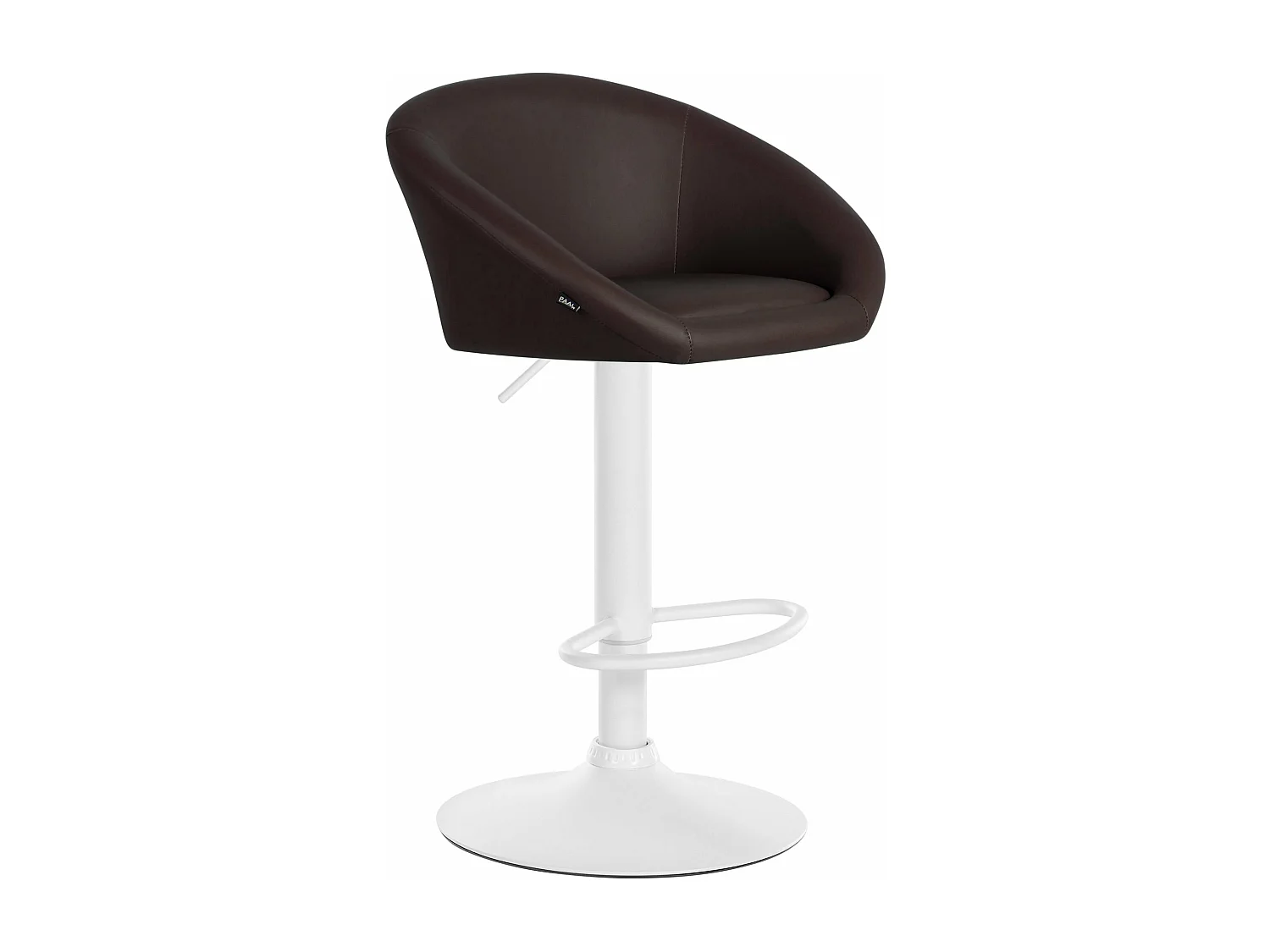 Tabouret de bar assise métal blanche 55 x 51 x 86 cm 10_0004770