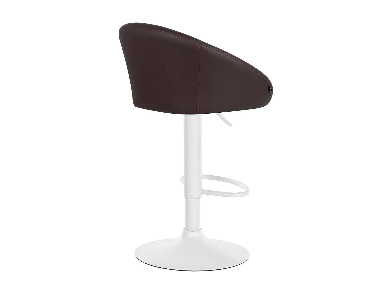 Tabouret de bar assise métal blanche 55 x 51 x 86 cm 10_0004770