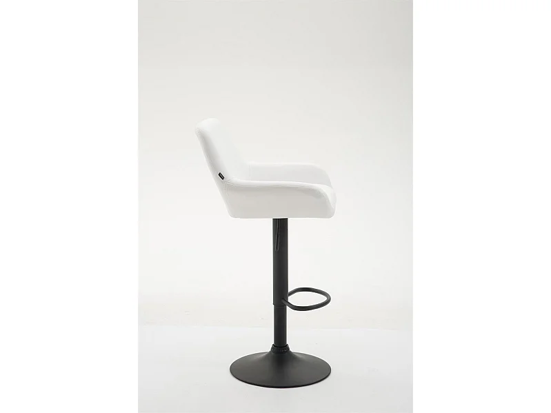 Tabouret de bar x1 métal blanche 51 x 52 x 89 cm 10_0004545