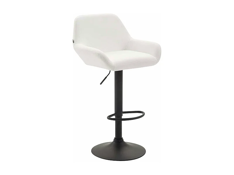 Tabouret de bar x1 métal blanche 51 x 52 x 89 cm 10_0004545