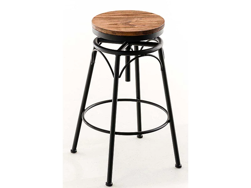 Tabouret de bar x1 métal marron 42 x 42 x 70 cm 10_0004540