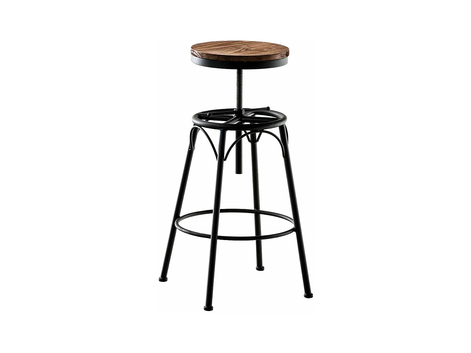 Tabouret de bar x1 métal marron 42 x 42 x 70 cm 10_0004540