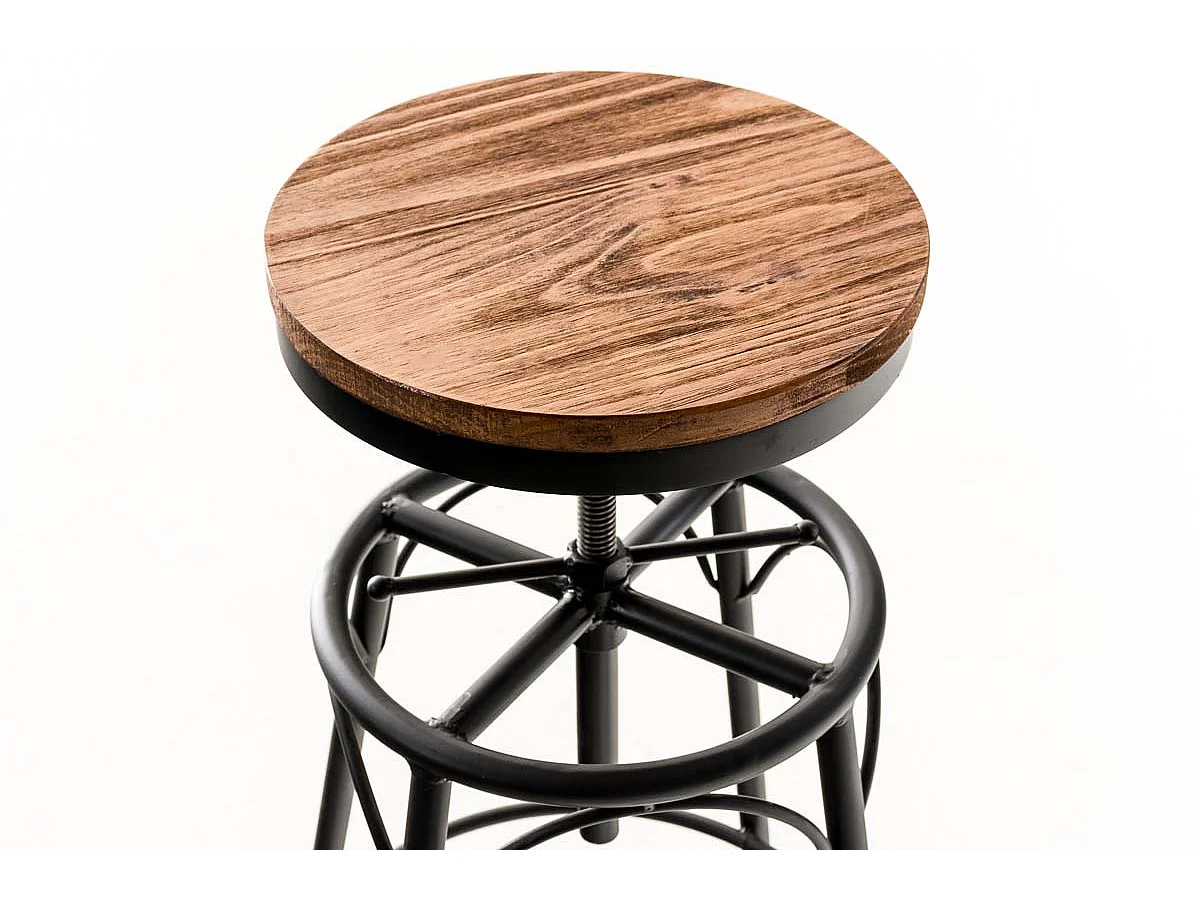 Tabouret de bar x1 métal marron 42 x 42 x 70 cm 10_0004540