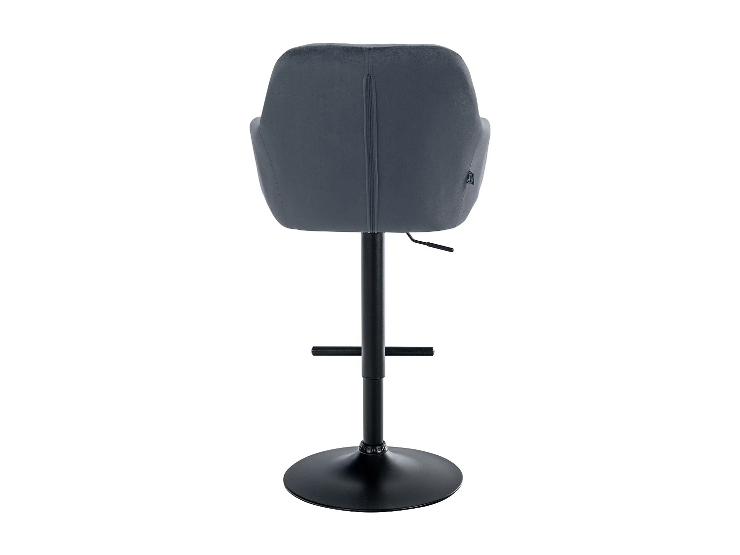 Tabouret de bar chaise métal grise 57 x 59 x 97 cm 10_0005271