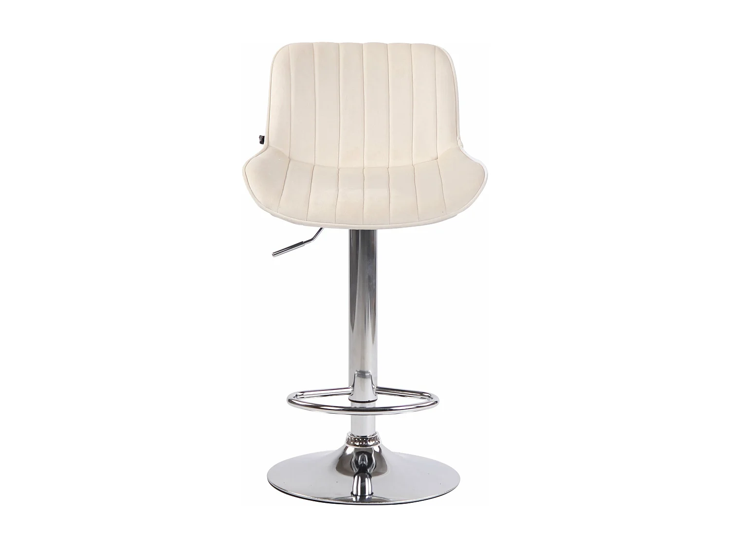 Tabouret de bar chaise métal crème 50 x 50 x 86 cm 10_0005105