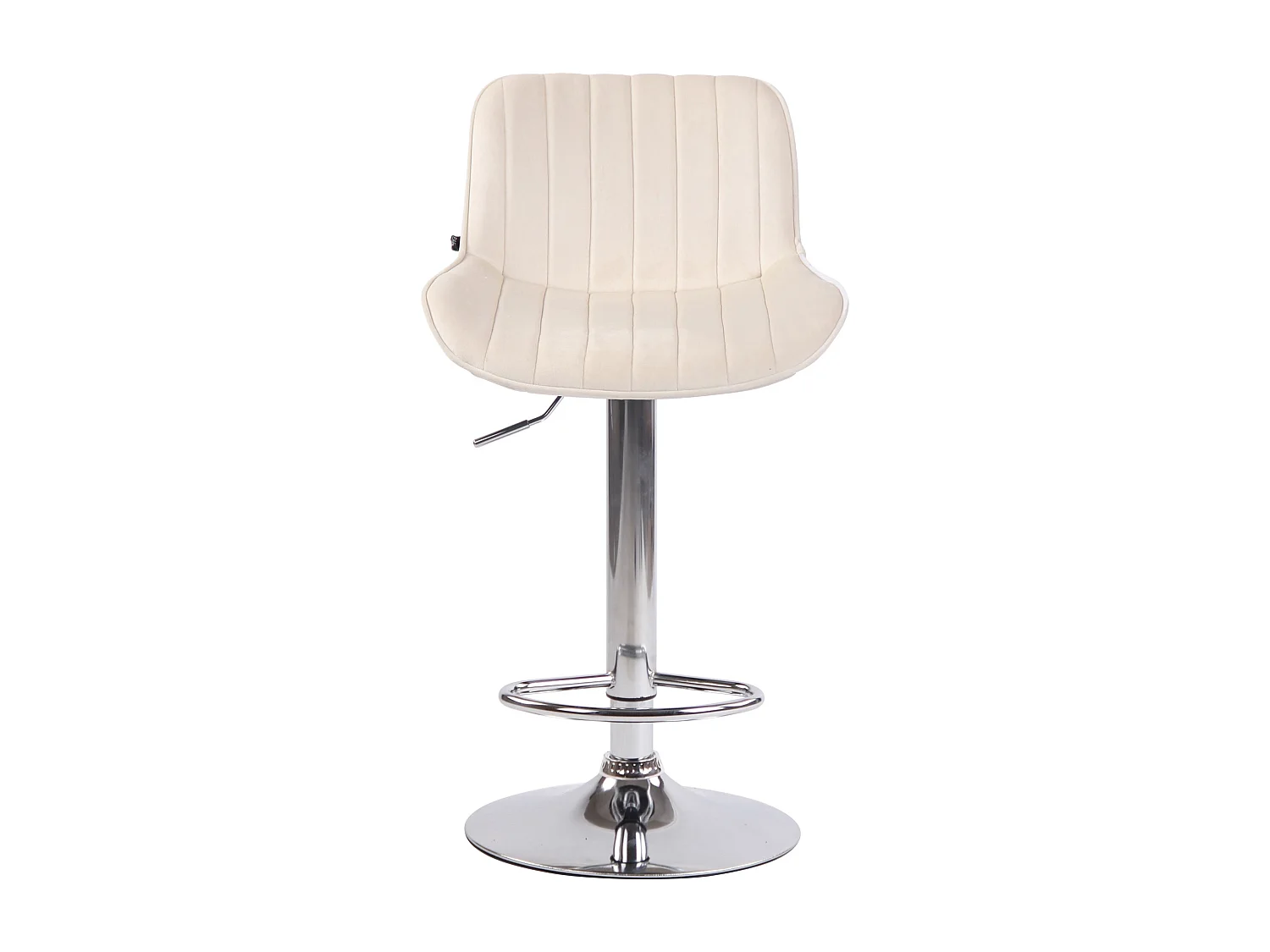 Tabouret de bar chaise métal crème 50 x 50 x 86 cm 10_0005105