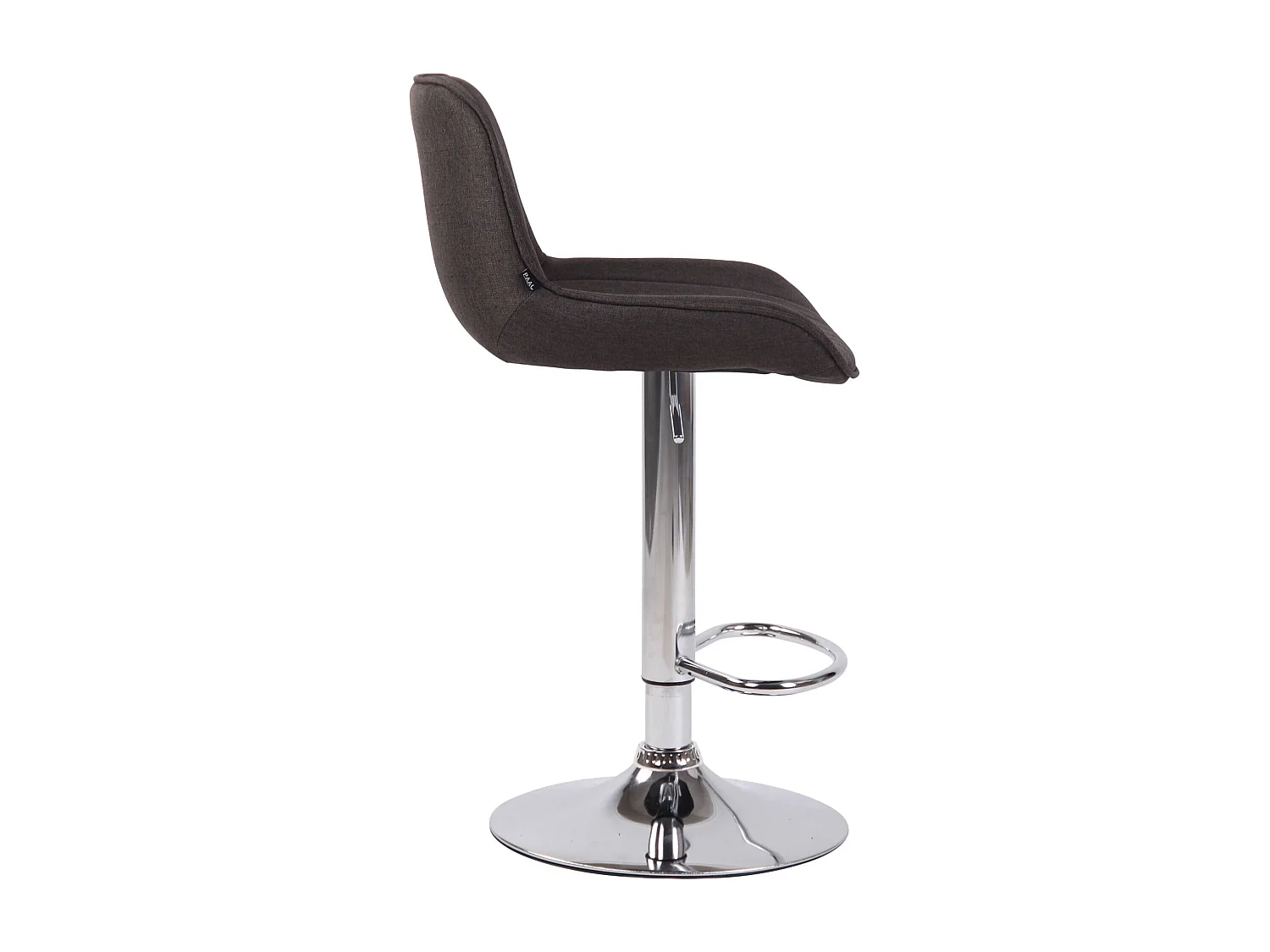 Lot de 2 tabourets métal grise 50 x 50 x 86 cm 10_0004284