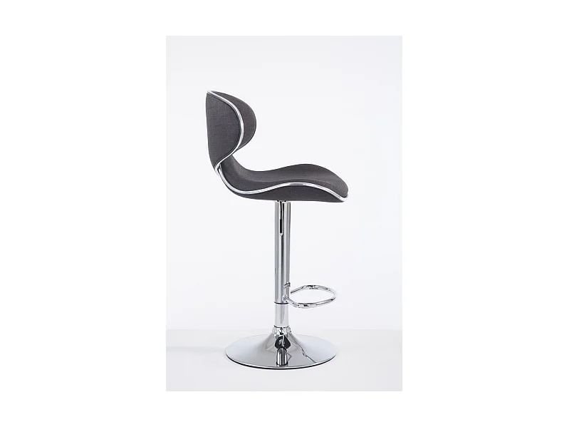 Tabouret de bar x1 métal grise 46 x 49 x 88 cm 10_0005078