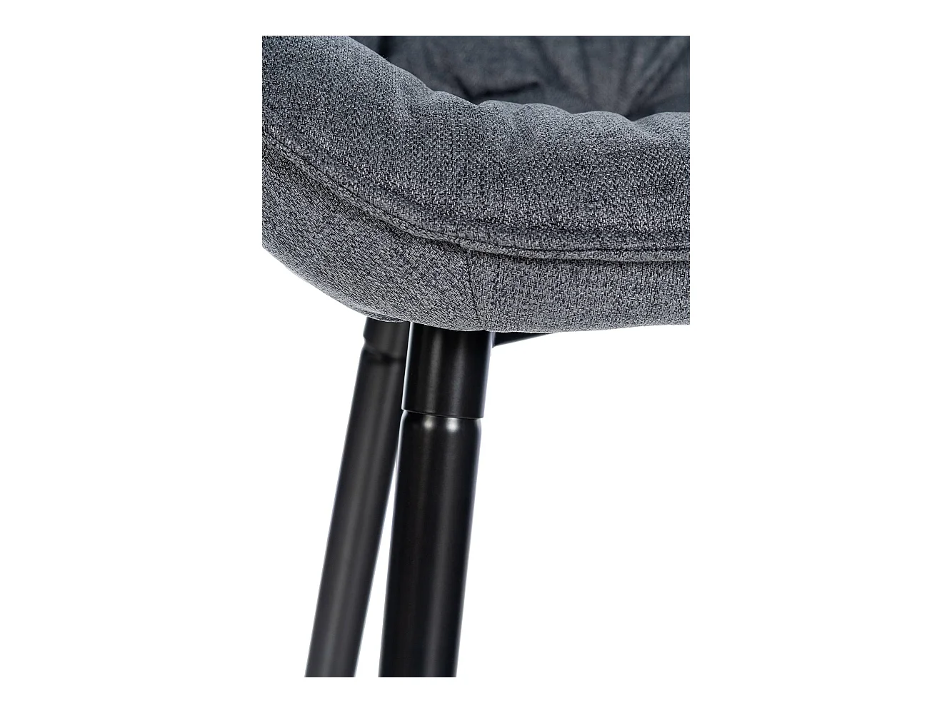 Lot de 2 tabourets métal grise 54 x 57.5 x 93.5 cm 10_0004165