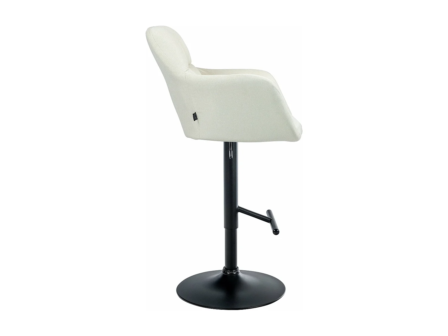 Tabouret de bar chaise métal crème 57 x 59 x 97 cm 10_0005277