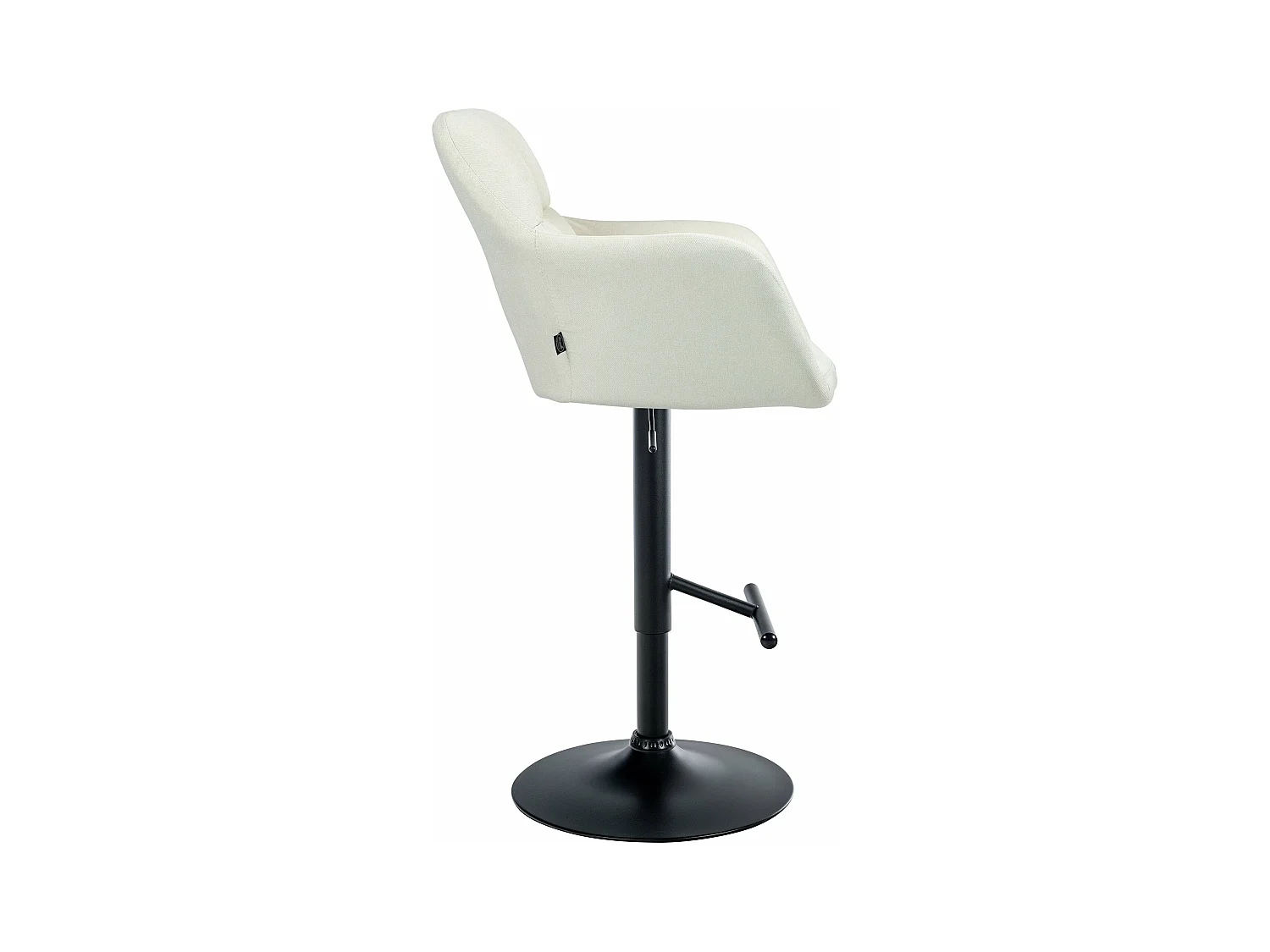 Tabouret de bar chaise métal crème 57 x 59 x 97 cm 10_0005277