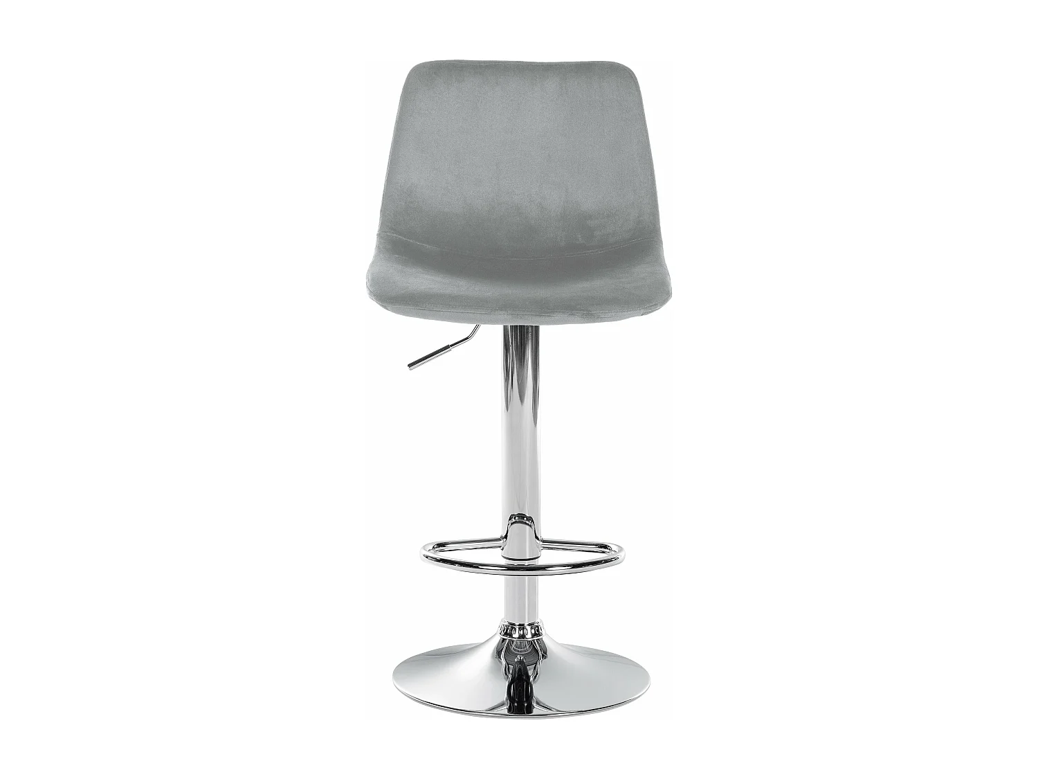 Tabouret de bar x1 métal grise 44 x 43 x 88 cm 10_0004778