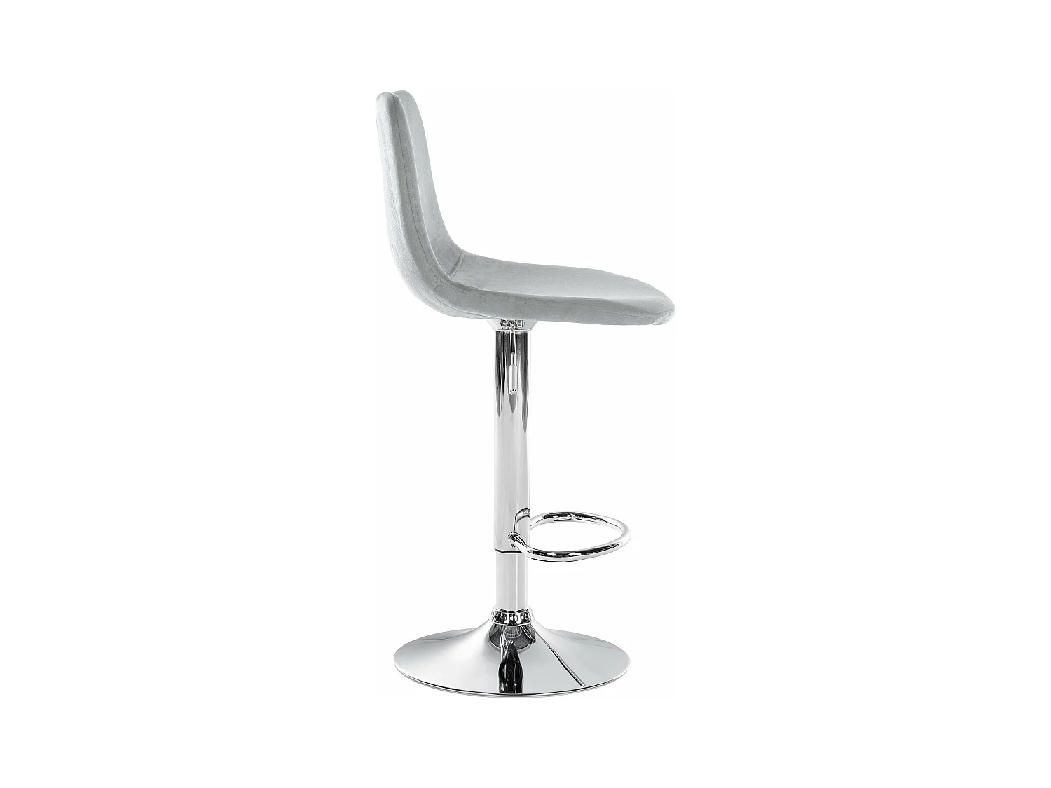 Tabouret de bar x1 métal grise 44 x 43 x 88 cm 10_0004778