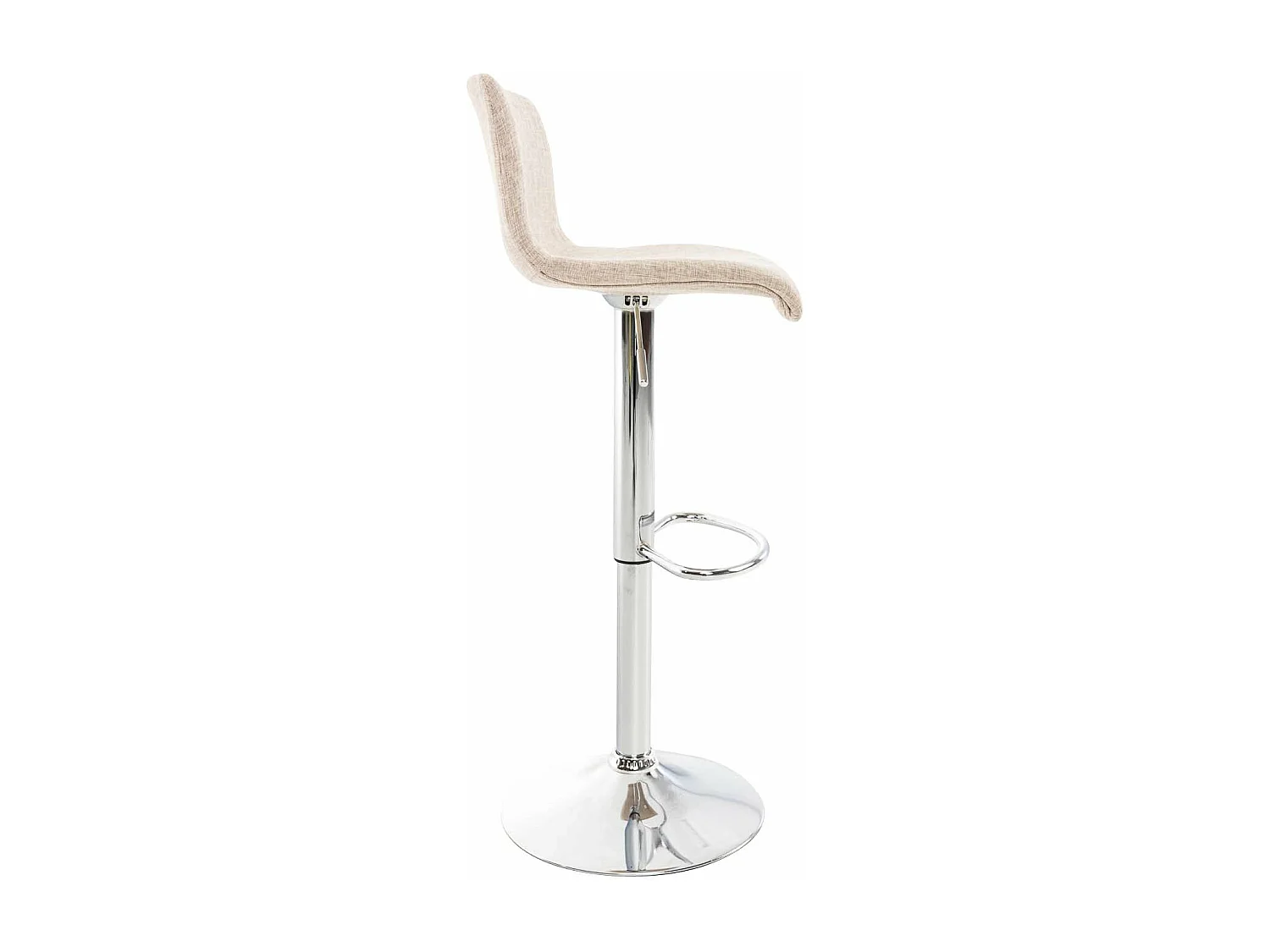 Tabouret de bar x1 métal crème 39 x 36 x 84 cm 10_0004966