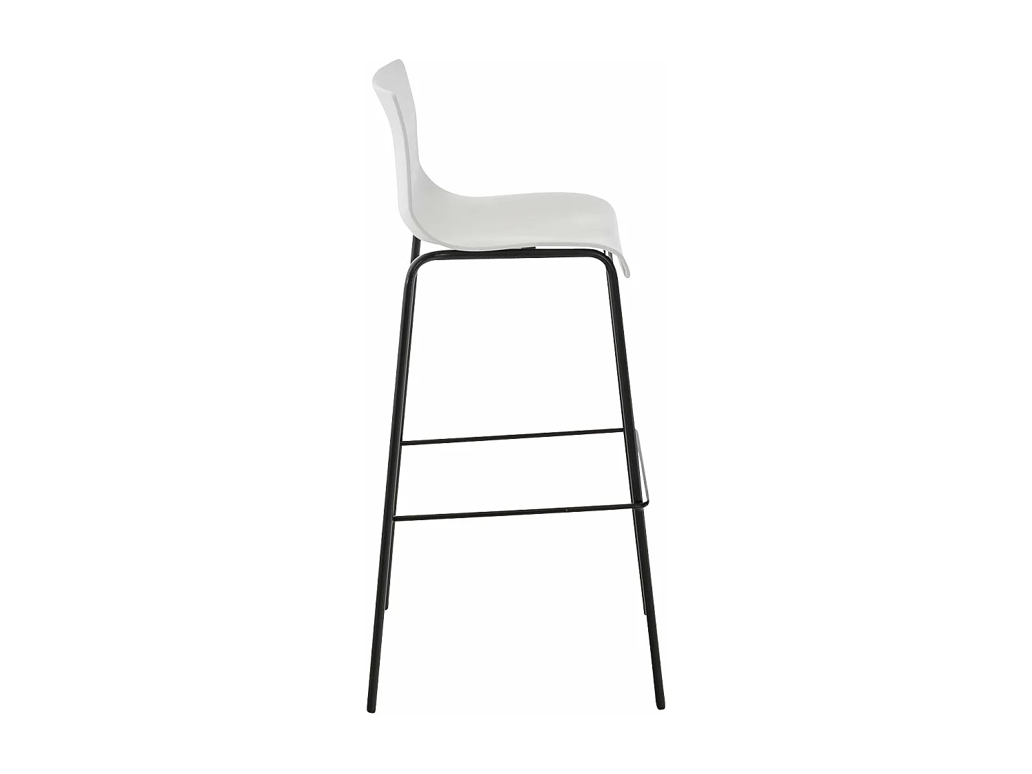 Tabouret de bar avec métal blanche 43 x 48 x 100 cm 10_0004928