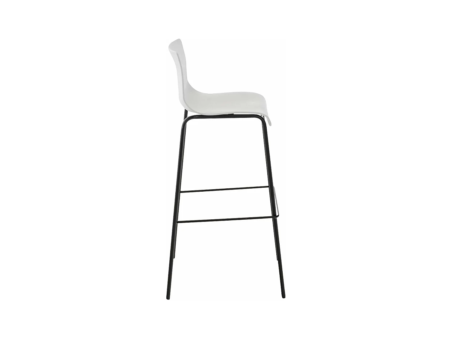 Tabouret de bar avec métal blanche 43 x 48 x 100 cm 10_0004928