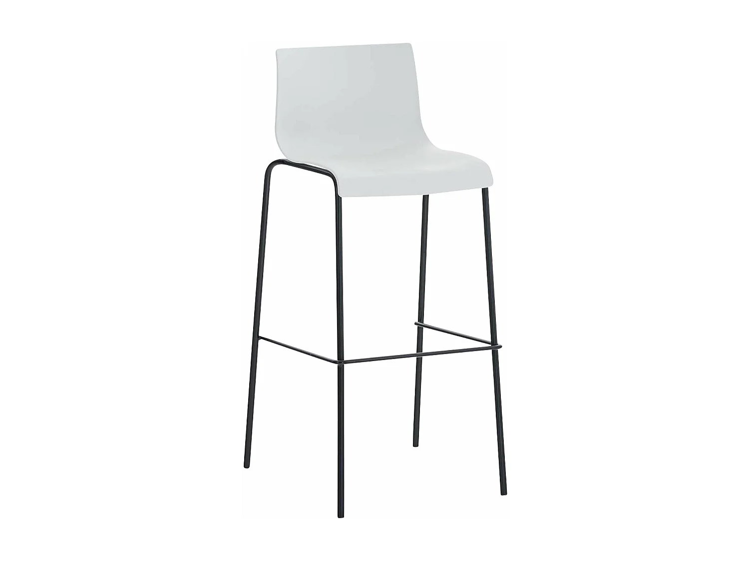 Tabouret de bar avec métal blanche 43 x 48 x 100 cm 10_0004928