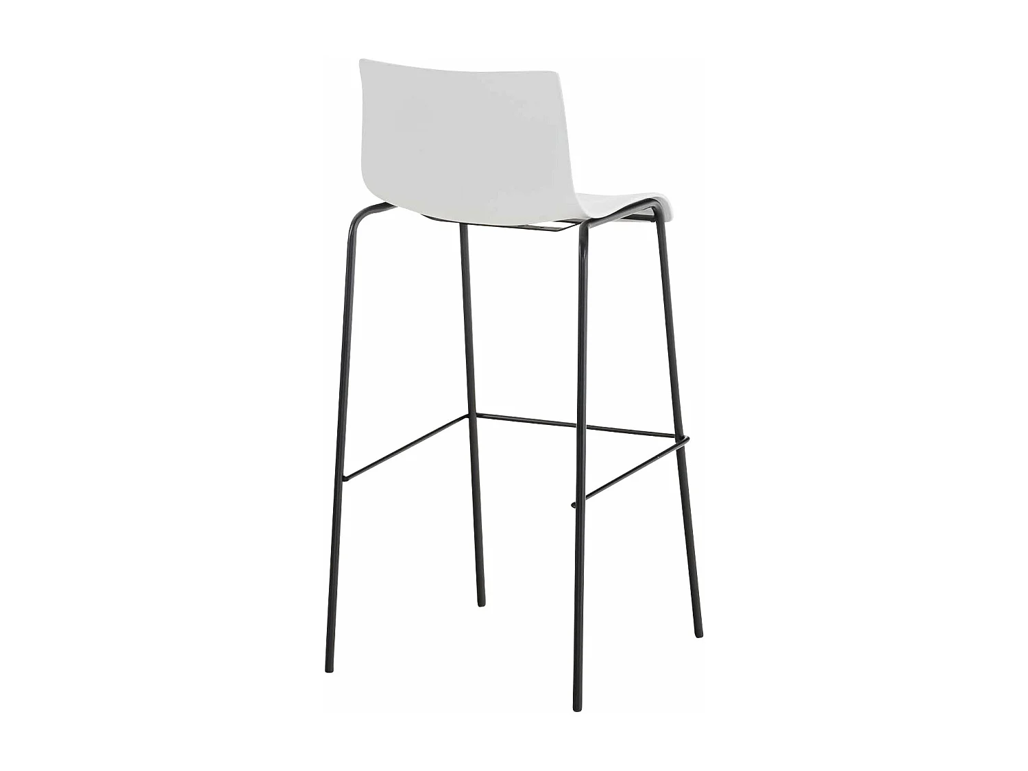 Tabouret de bar avec métal blanche 43 x 48 x 100 cm 10_0004928