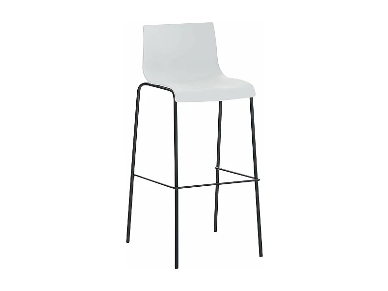 Tabouret de bar avec métal blanche 43 x 48 x 100 cm 10_0004928