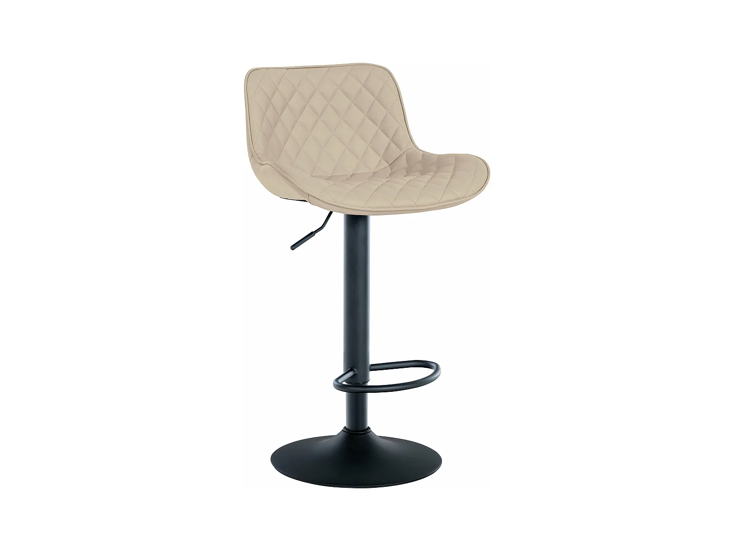 Tabouret de bar x1 métal crème 48 x 54 x 81 cm 10_0005225