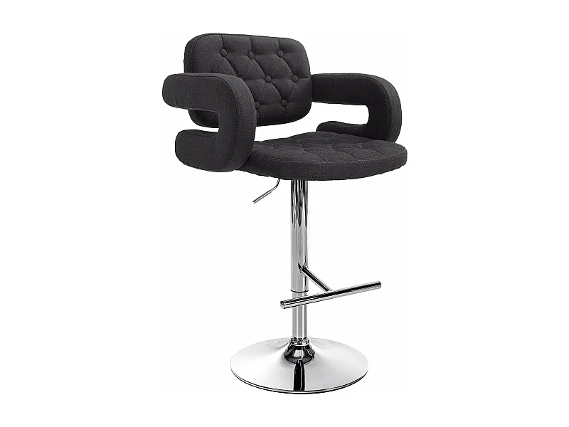 Tabouret de bar x1 métal argentée 62 x 55 x 103 cm 10_0004792