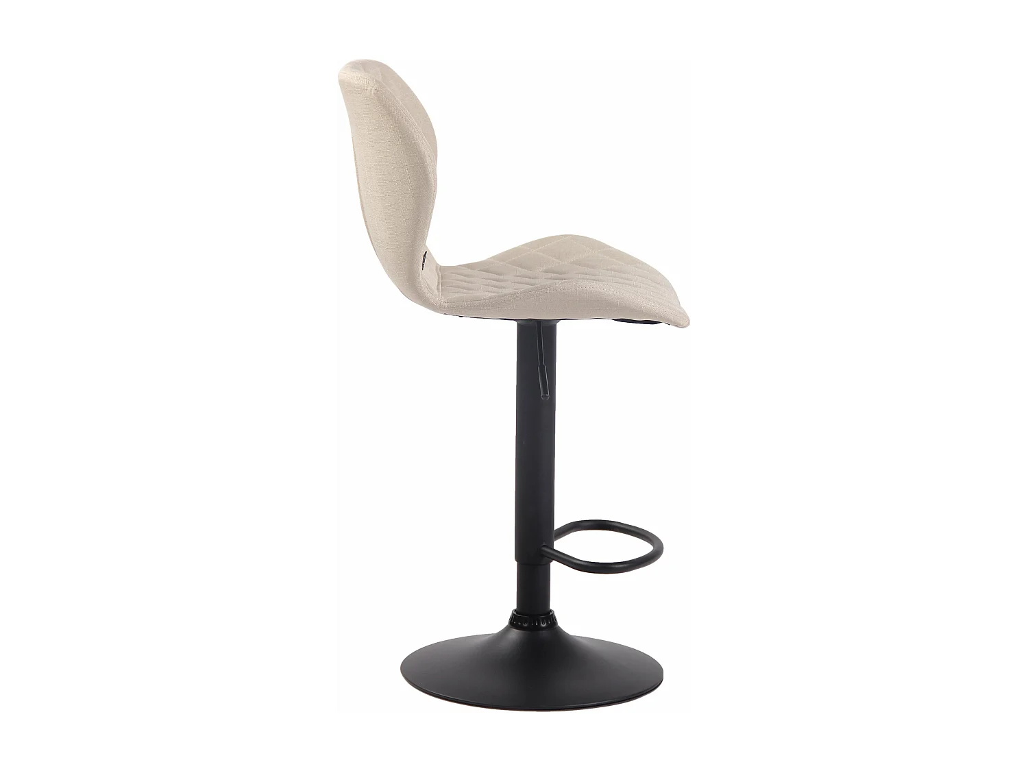 Lot de 2 tabourets métal crème 47 x 51 x 88 cm 10_0004120