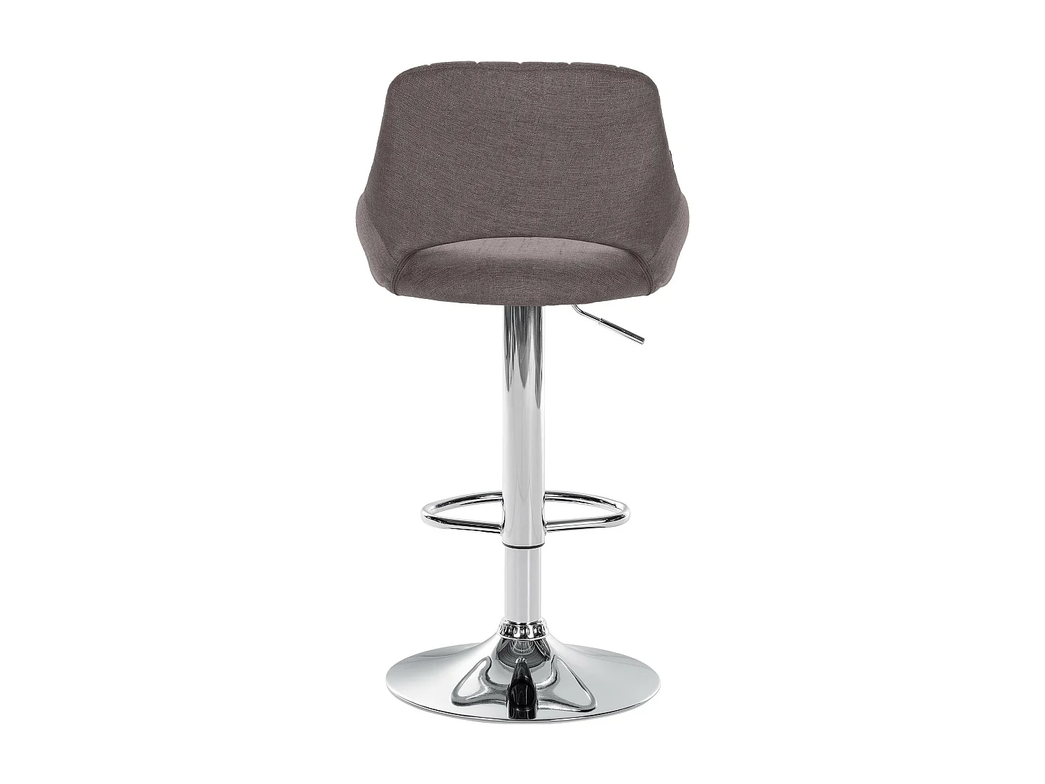 Lot de 2 tabourets métal grise 47 x 48 x 85 cm 10_0004355