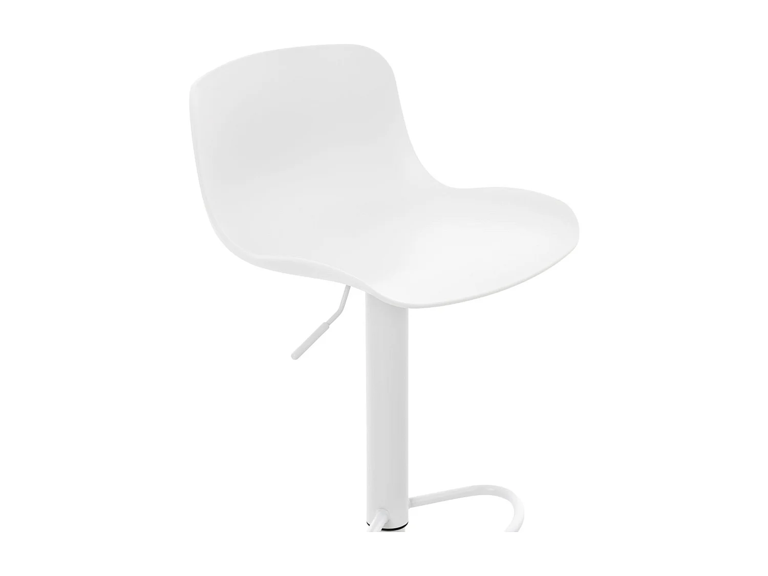 Lot de 4 tabourets métal blanche 44 x 44 x 81 cm 10_0004491