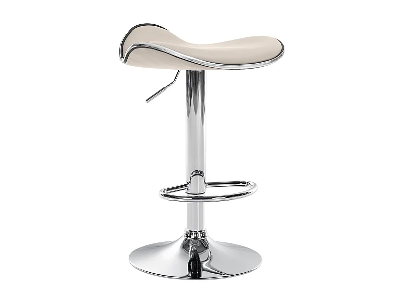 Tabouret de bar x1 métal crème 45 x 45 x 71 cm 10_0005379
