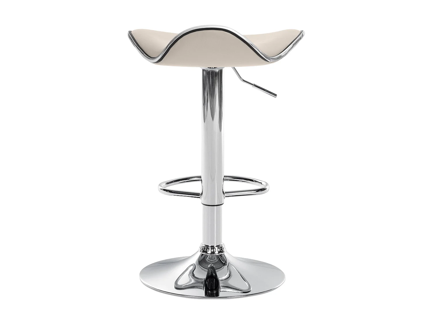 Tabouret de bar x1 métal crème 45 x 45 x 71 cm 10_0005379