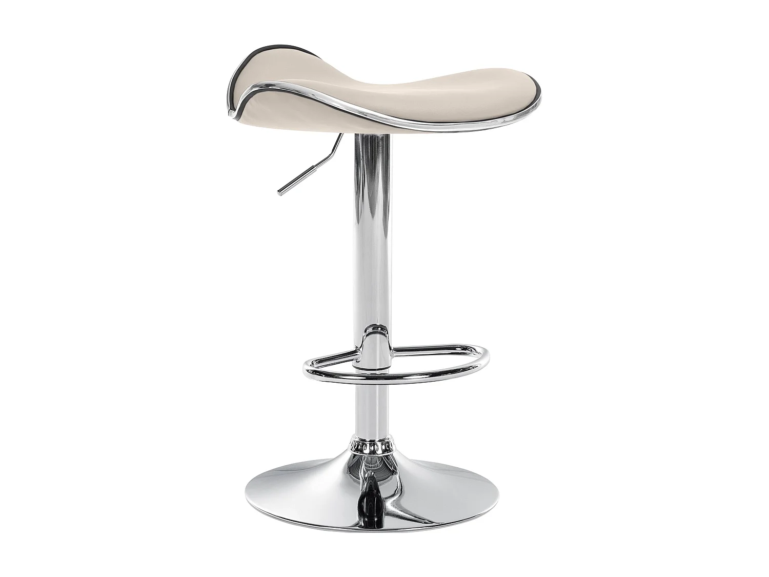 Tabouret de bar x1 métal crème 45 x 45 x 71 cm 10_0005379